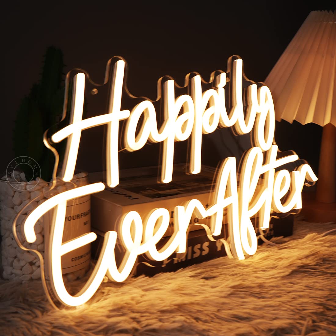 Happily Ever After LED Neon Light Sign For Wedding Party
