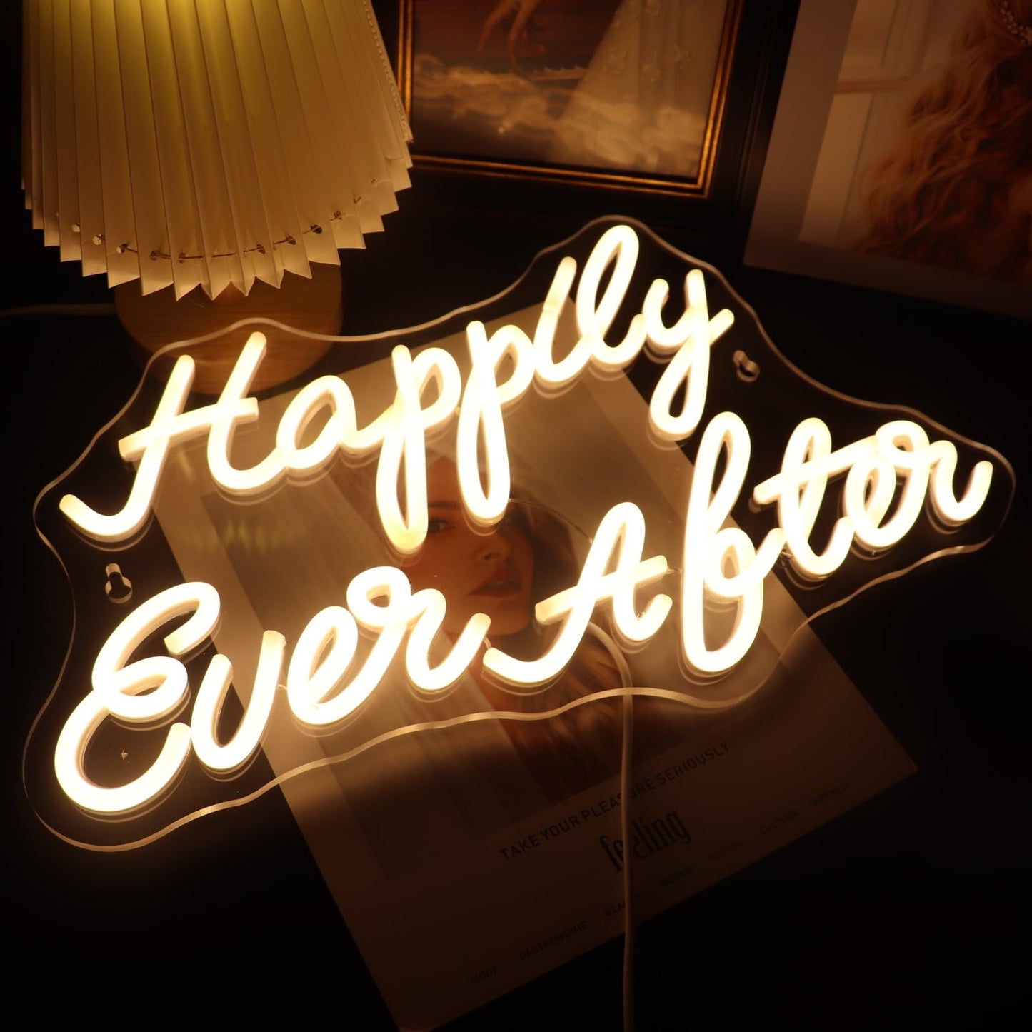 Happily Ever After LED Neon Light Sign For Wedding Party