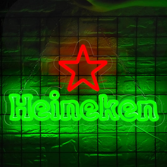 Heineken Beer Neon Sign For Bar Decor