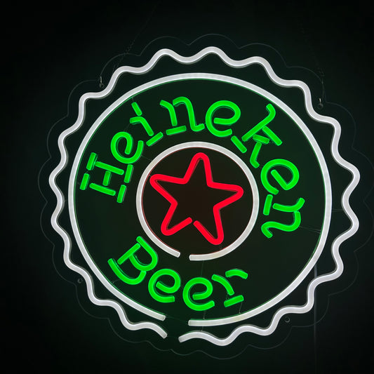 Heineken Beer Neon Sign For Bar Decor