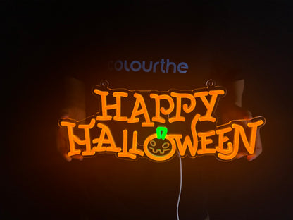 Halloween Pumpkin Neon Sign Neon Sign For Wall Decor