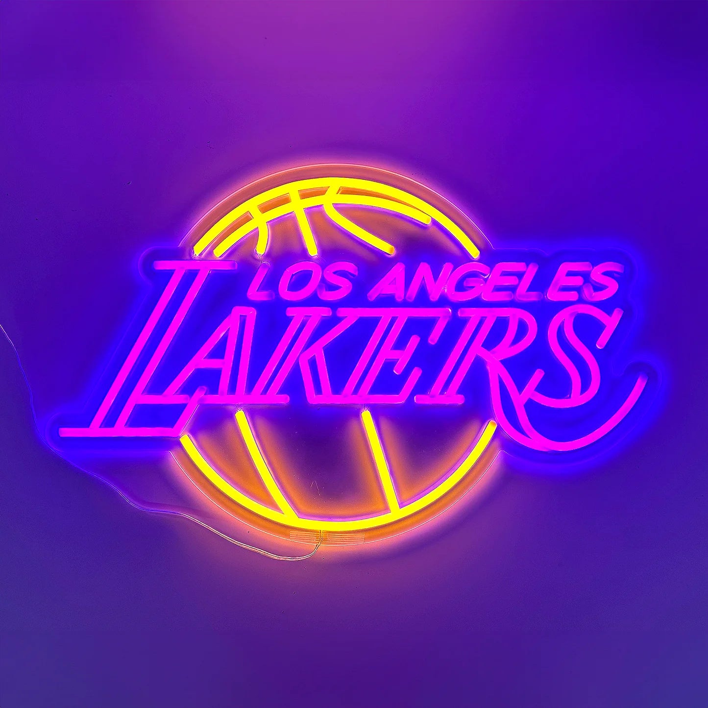 Lakers Basketball Neon Sign Light