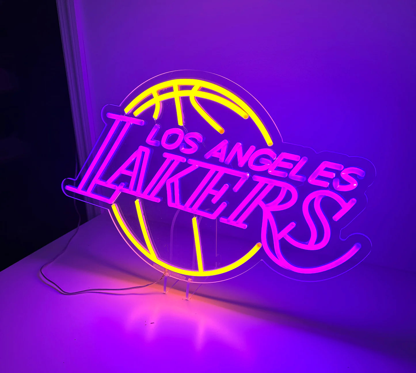 Lakers Basketball Neon Sign Light