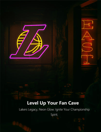 Lakers Basketball Neon Sign Light