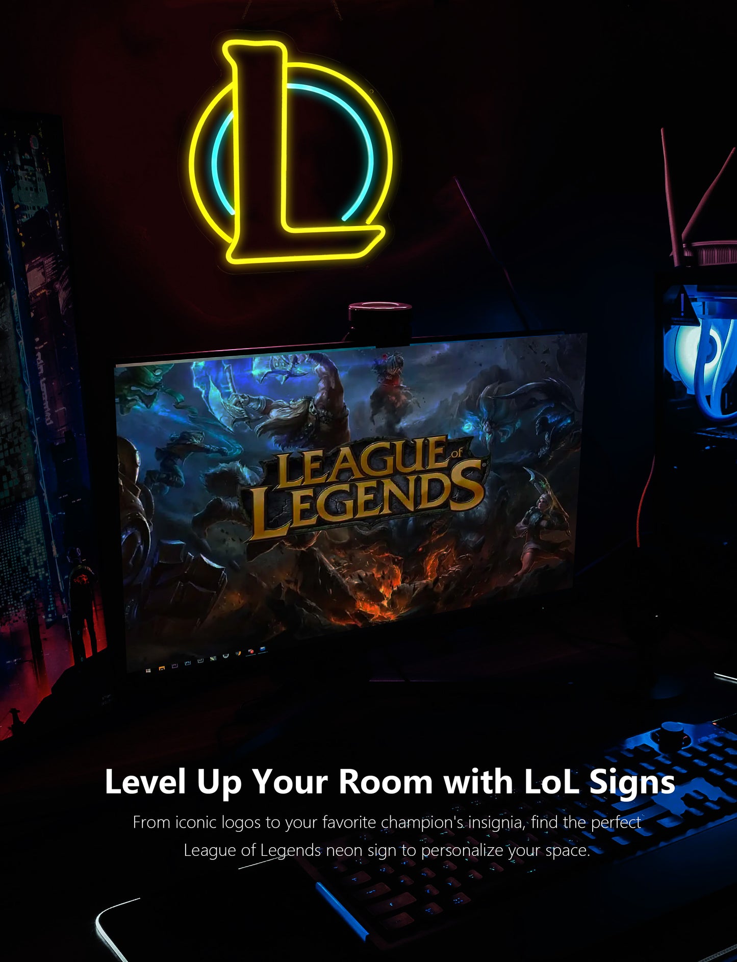 League of Legends  Neon Sign For Gaming Room Wall Decor