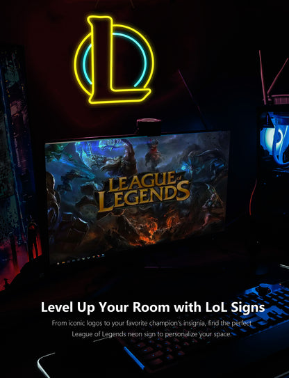 League of Legends  Neon Sign For Gaming Room Wall Decor