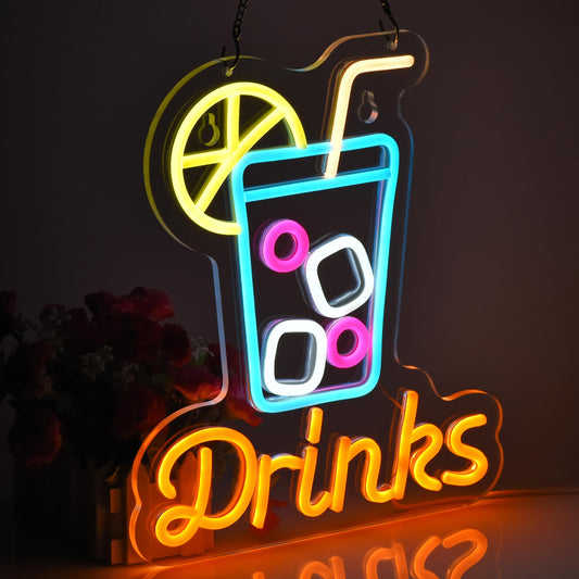 Bar Drink Neon Sign For Bar Decor