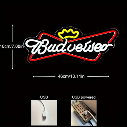 Budweiser Beer  Neon Sign For Bar Decor