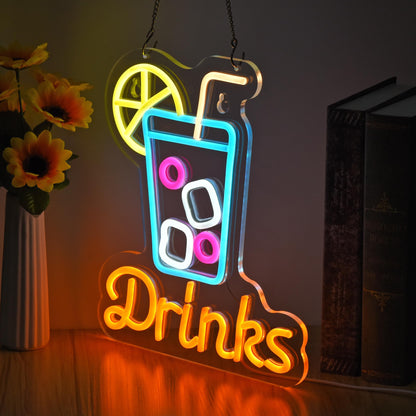 Bar Drink Neon Sign For Bar Decor