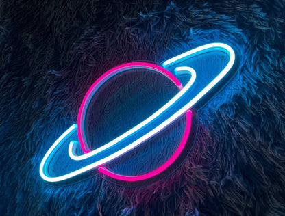 Space Planet Led Neon Sign for Nature Inspired Wall Art