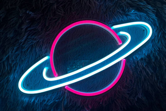 Space Planet Led Neon Sign for Nature Inspired Wall Art
