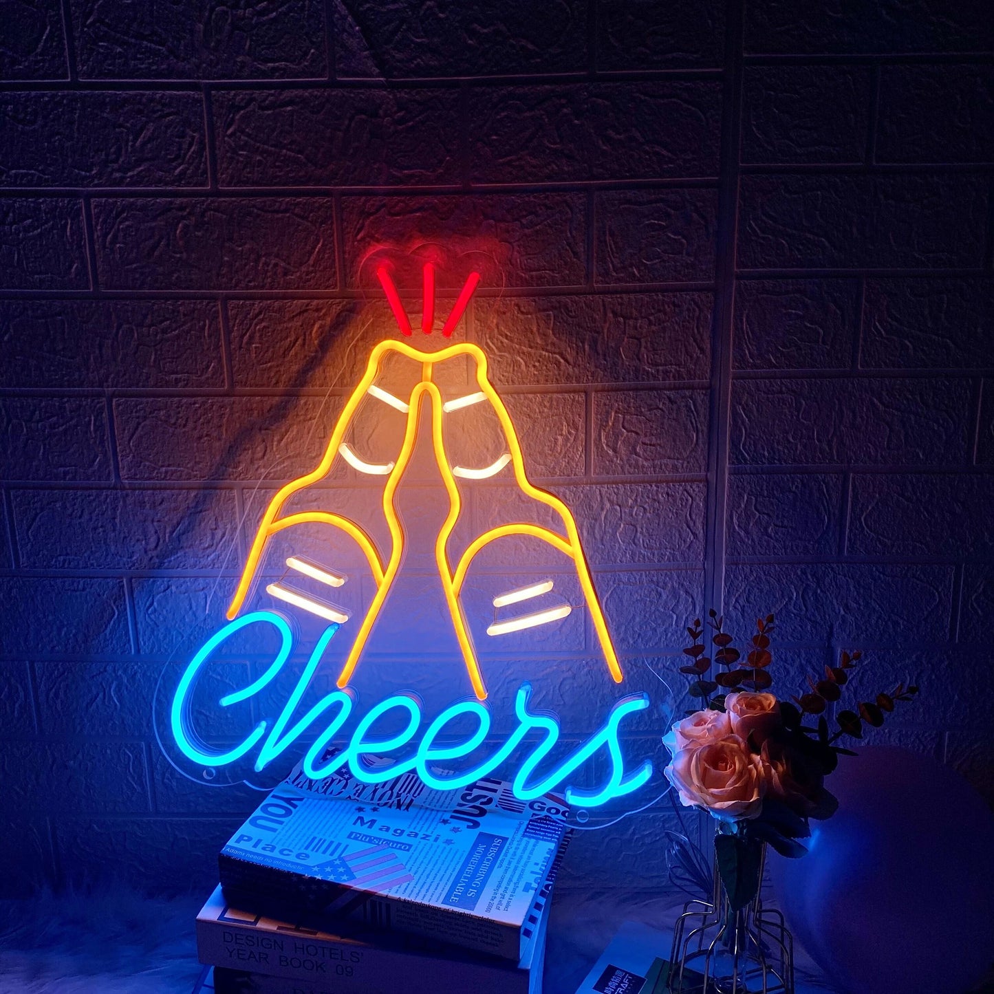Cheers Neon Sign Custom Home Bar Decor