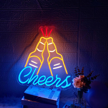 Cheers Neon Sign Custom Home Bar Decor