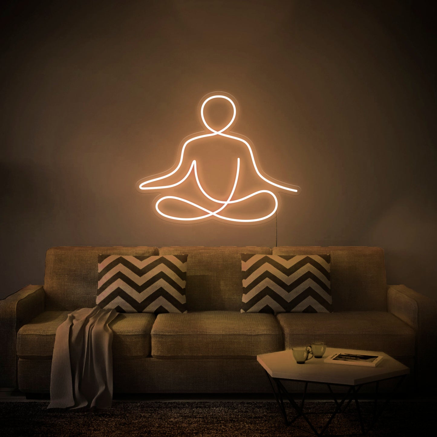 Yoga Neon Sign for Home Decor Wall Hanging