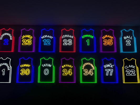 Kobe Bryant Glow Jersey Neon Sign Light