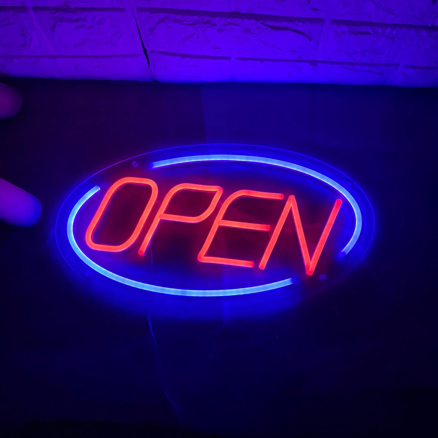Open Neon Sign for Business Wall Decor