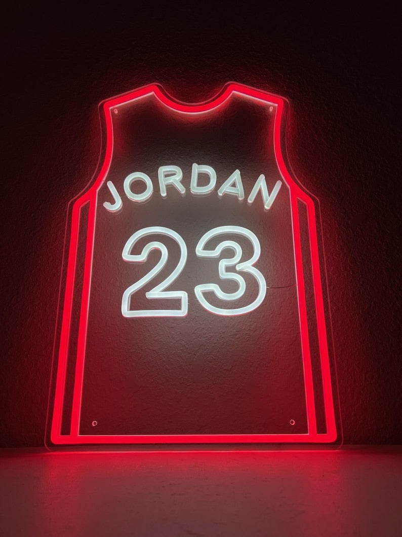 Michael Jordan Jersey Neon Sign Light For Sports Fans