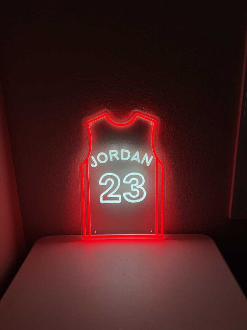 Michael Jordan Jersey Neon Sign Light For Sports Fans