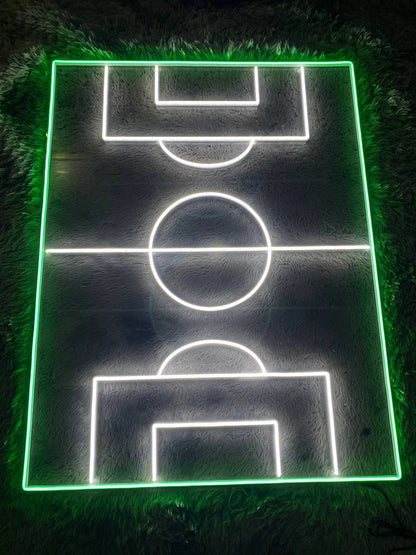 Soccer Field Football Neon Sign For Wall Decor