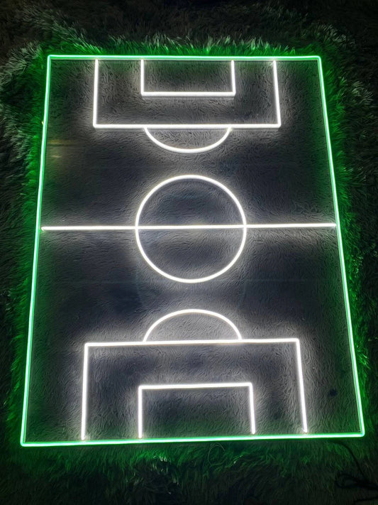 Soccer Field Football Neon Sign For Wall Decor