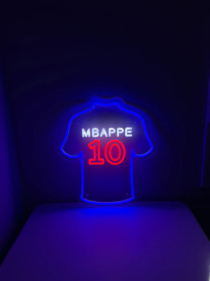 Mbappe #10  Glow Jersey Neon Sign Light