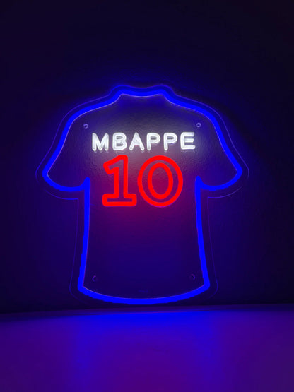 Mbappe #10  Glow Jersey Neon Sign Light