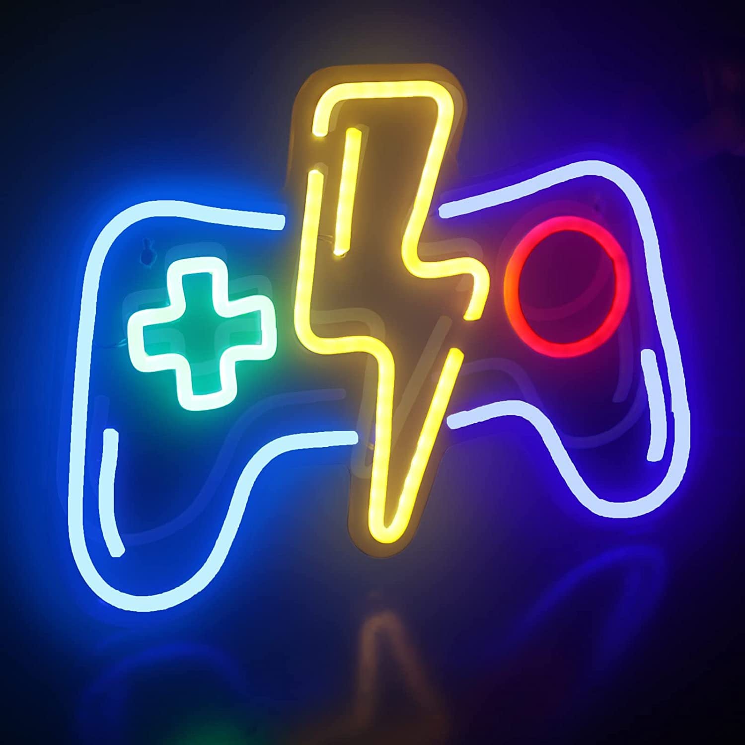 Gamepad LED Neon Sign - Gaming Room Decor for Boys & Parties