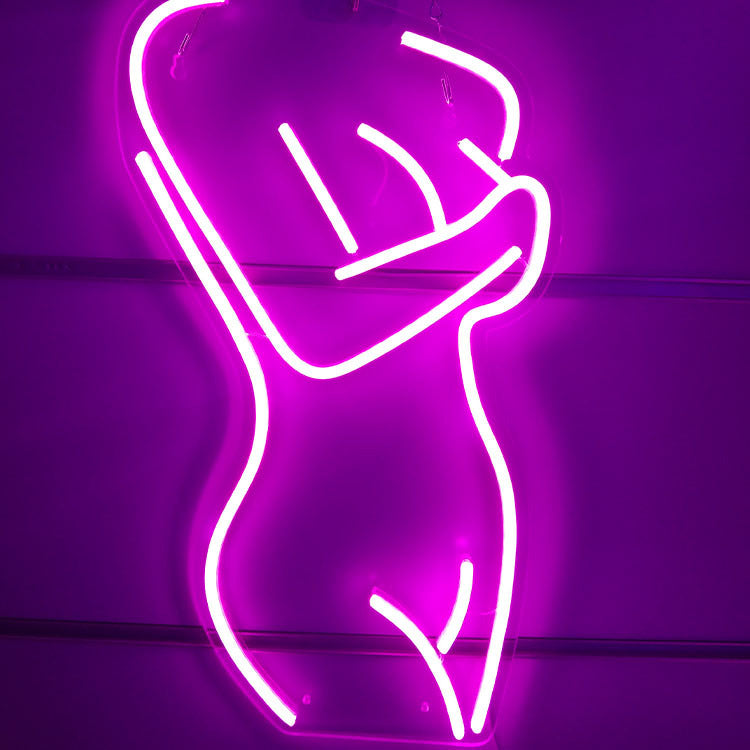 Sexy Lady Neon Sign - LED Neon Bedroom Decor for Men's Cave, Bar, Club & Party Walls