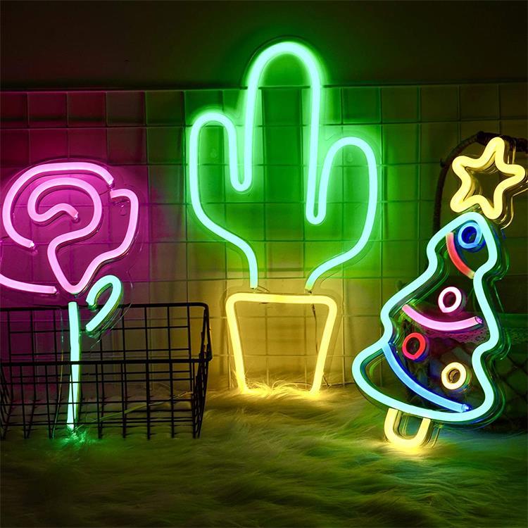 Christmas Tree LED Neon Sign for Festive Wall Decor