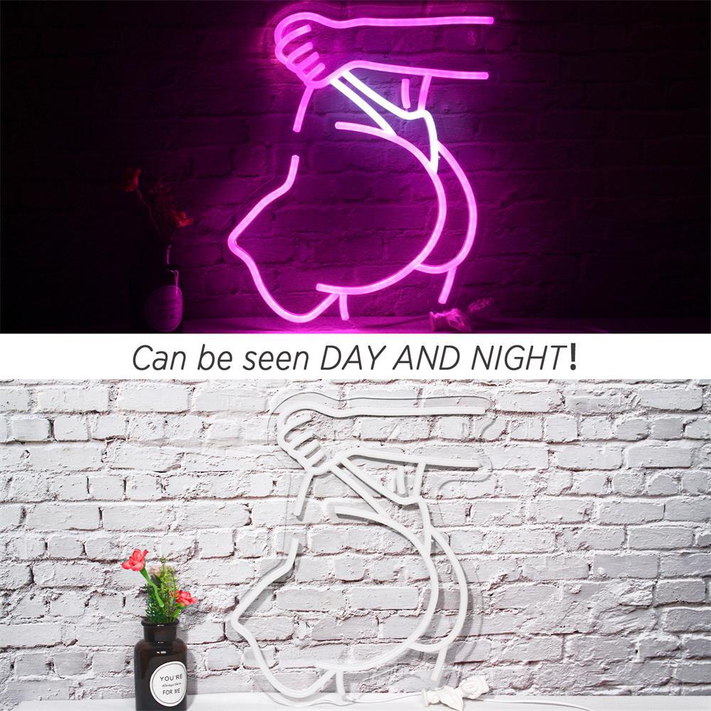 Sexy Lingerie Pink LED Neon Sign - High-Impact Club Interior Ambiance Decor