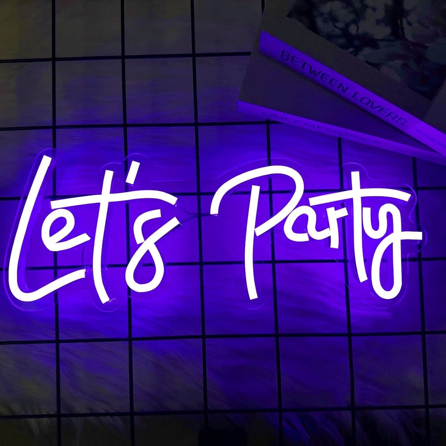 Let's Party LED Neon Sign - Wall Decor Perfect for Bedrooms, Bars, Parties & Weddings