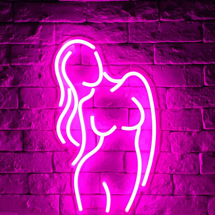 Sexy Lady LED Neon Light - USB Wall Decor for Home/Pub