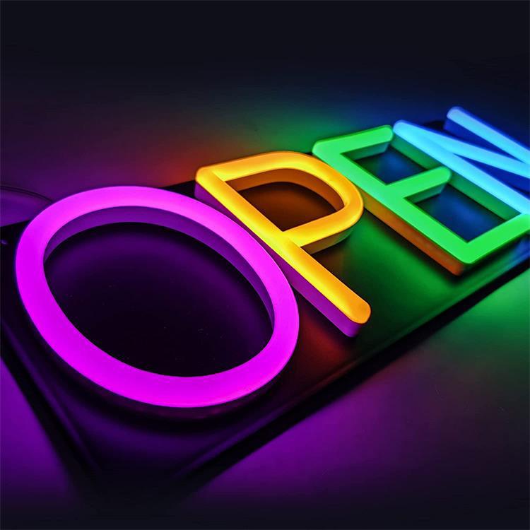 LED Neon 'OPEN' Sign - Business-Acrylic Illuminated Signage