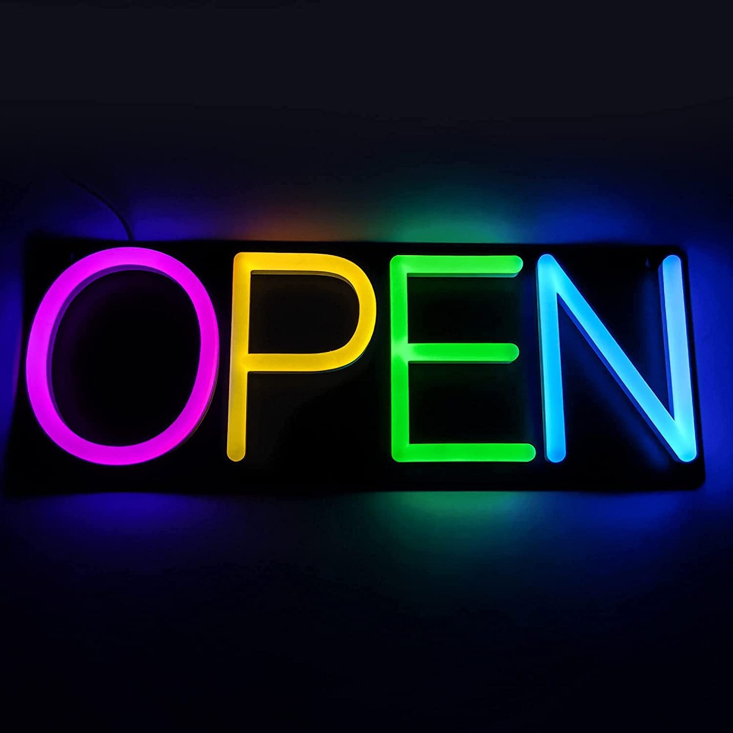 LED Neon 'OPEN' Sign - Business-Acrylic Illuminated Signage