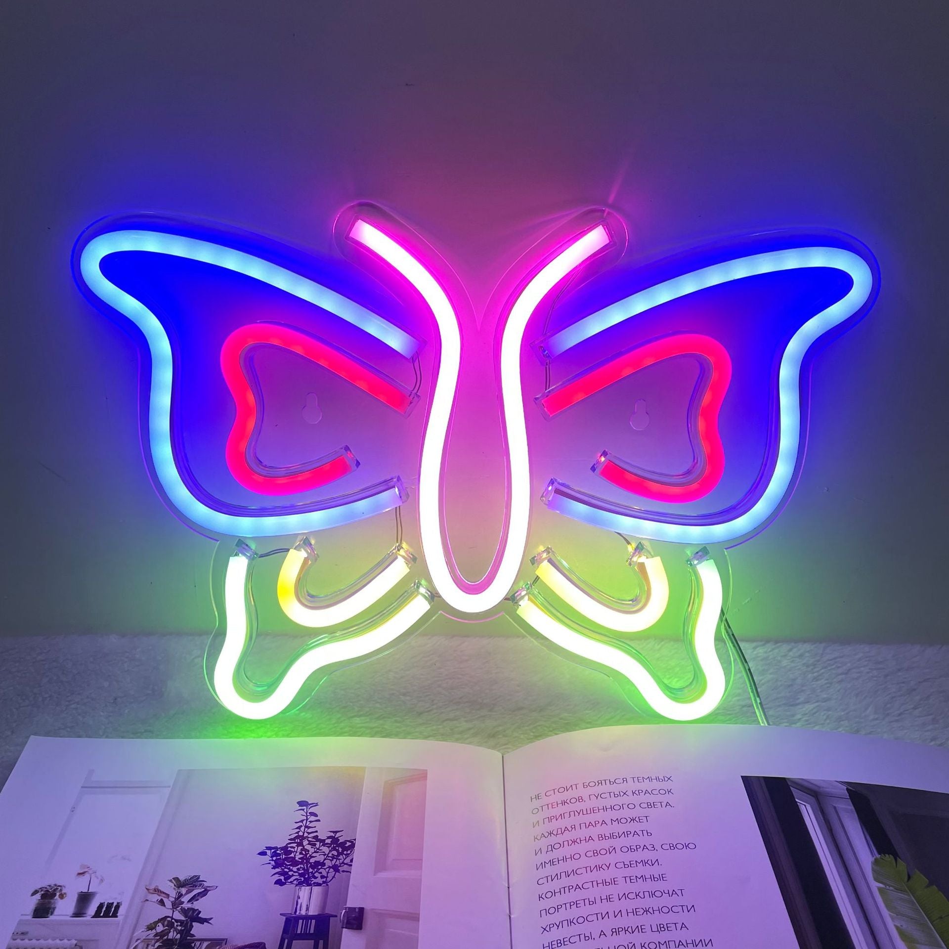 Pink Acrylic Neon Sign -  LED Light for Home & Party Decor