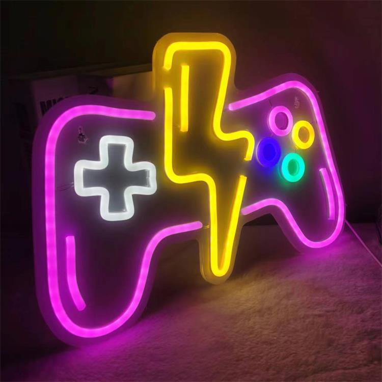 Gamepad LED Neon Sign - Gaming Room Decor for Boys & Parties