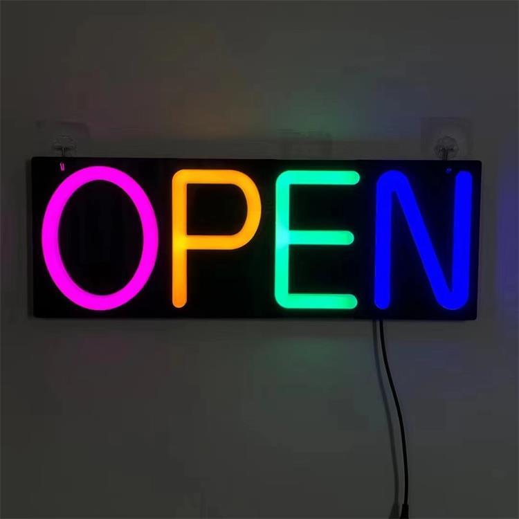 LED Neon 'OPEN' Sign - Business-Acrylic Illuminated Signage