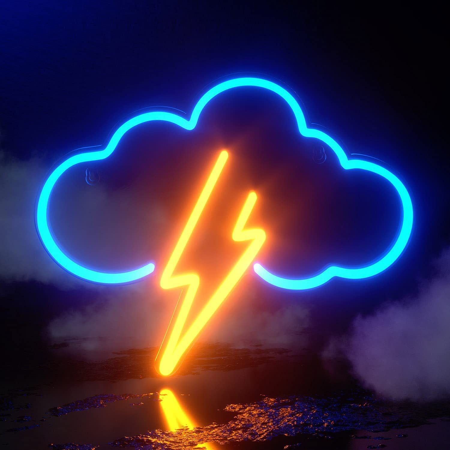 Cloud Lightning LED Neon Sign - Wall Light for Home/Bar Decor & Occasions