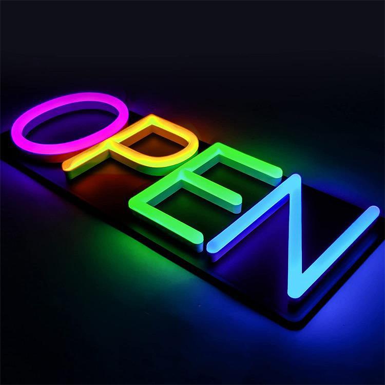 LED Neon 'OPEN' Sign - Business-Acrylic Illuminated Signage