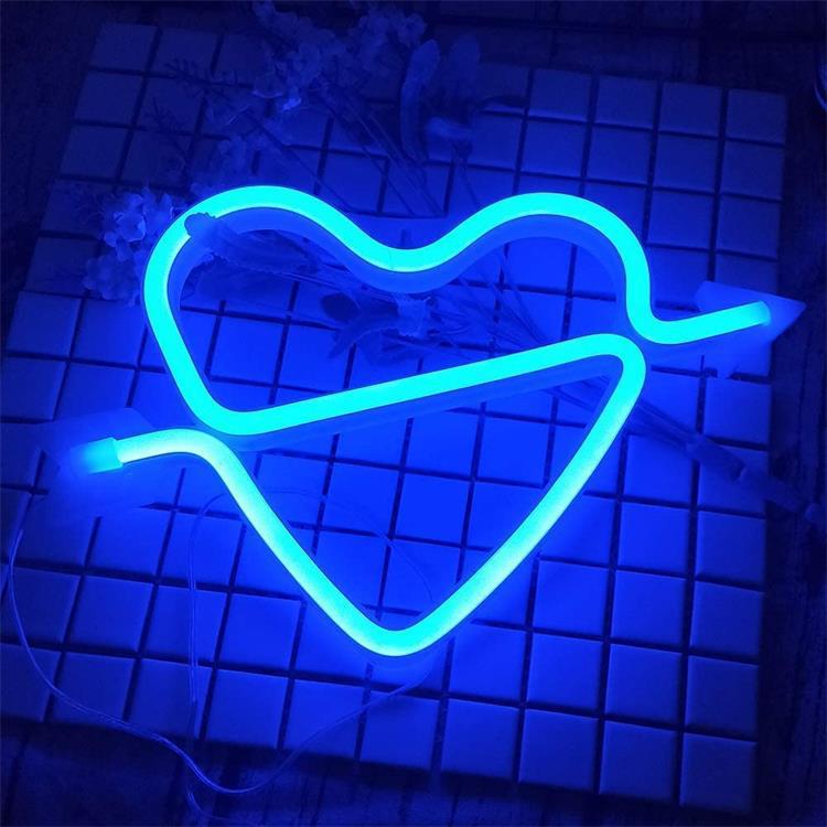 Love Heart USB LED Neon Sign for Home & Parties