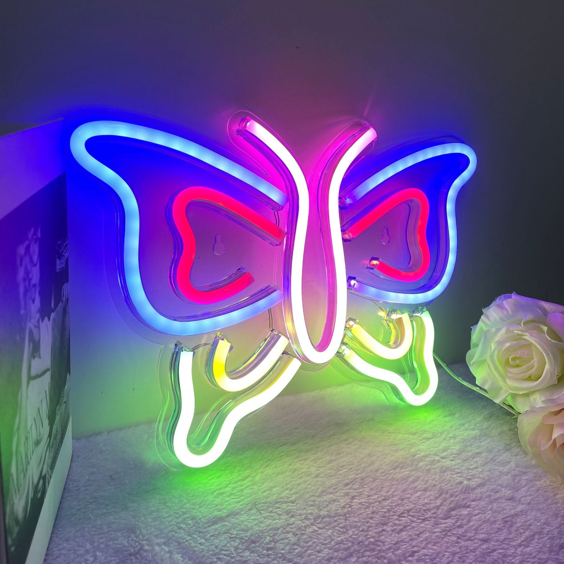 Pink Acrylic Neon Sign -  LED Light for Home & Party Decor