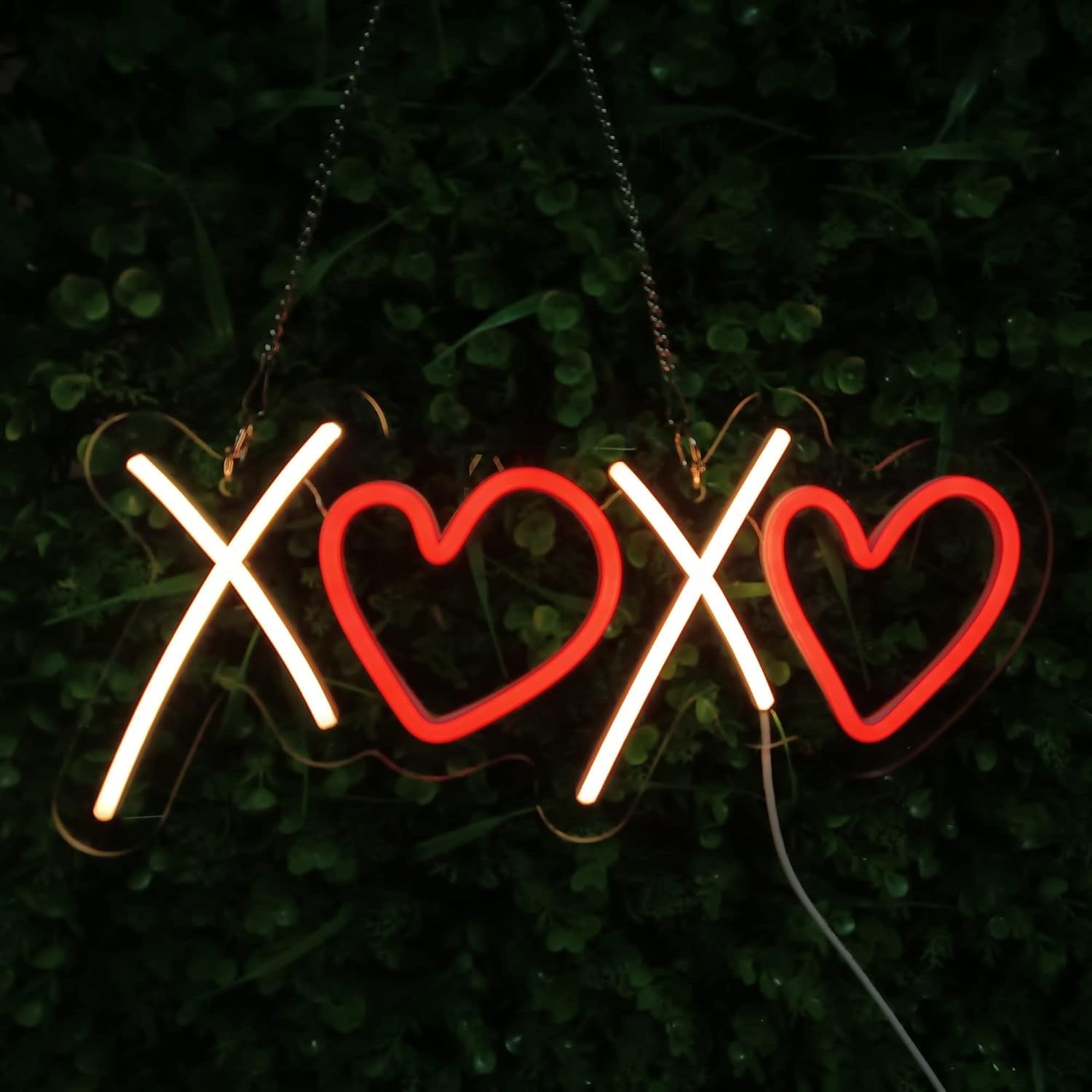 Pink Neon Sign - Aesthetic USB-Operated LED Light for Bedroom/Gaming Decor & Birthday Gifts (X0X0)