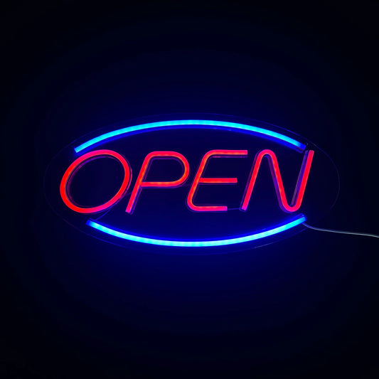 Bright LED Neon Open Sign for Business Window