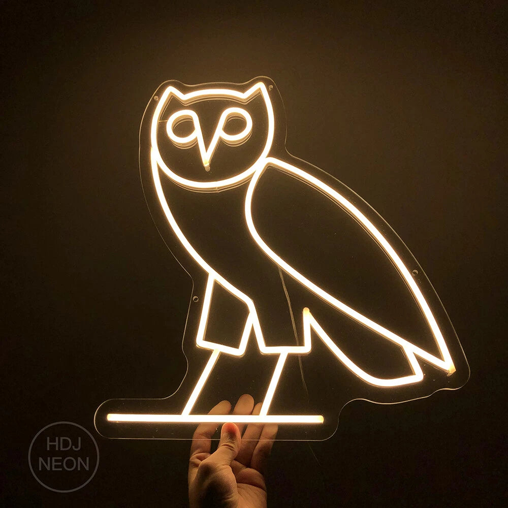 Owl Neon Sign For Wall Decor
