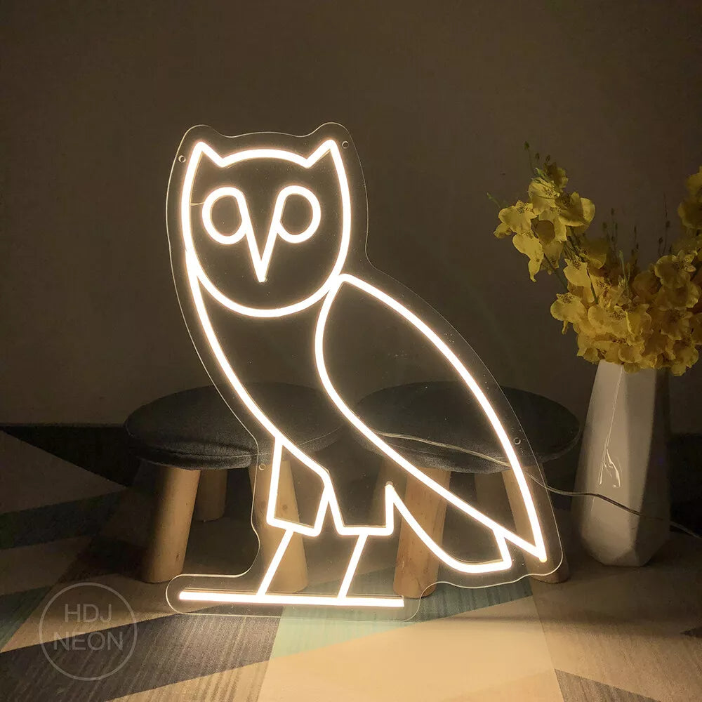 Owl Neon Sign For Wall Decor