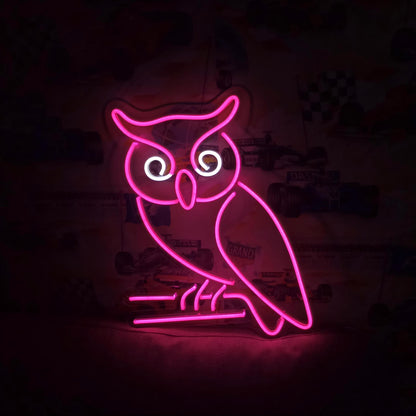 Owl Neon Sign For Wall Decor