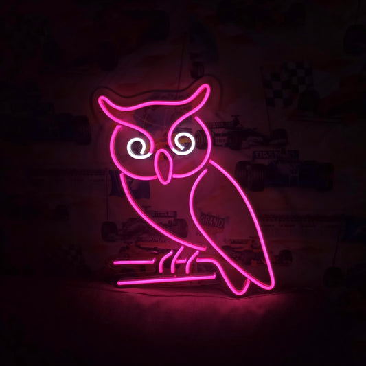 Owl Neon Sign For Wall Decor