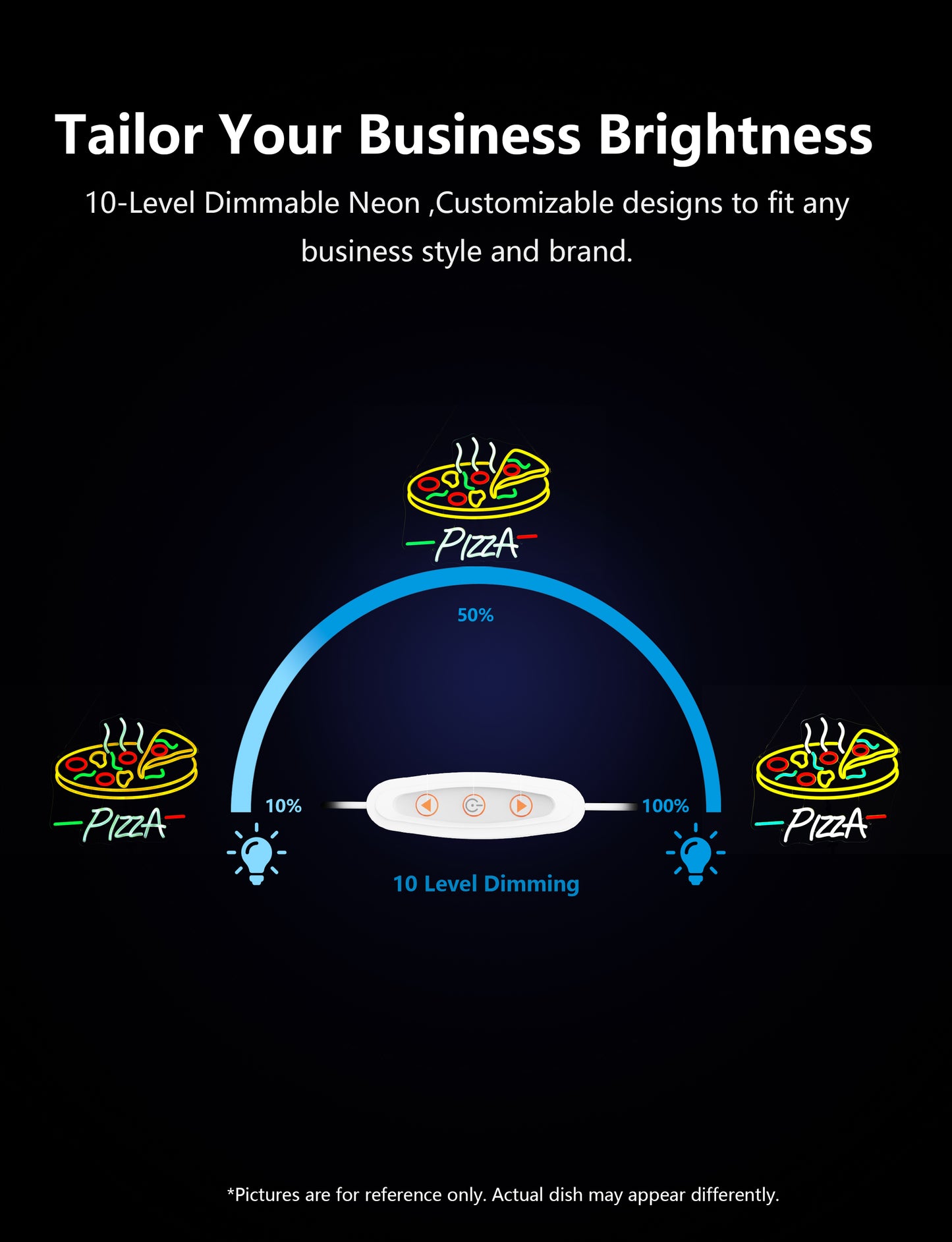Pizza Slice Neon Sign Light