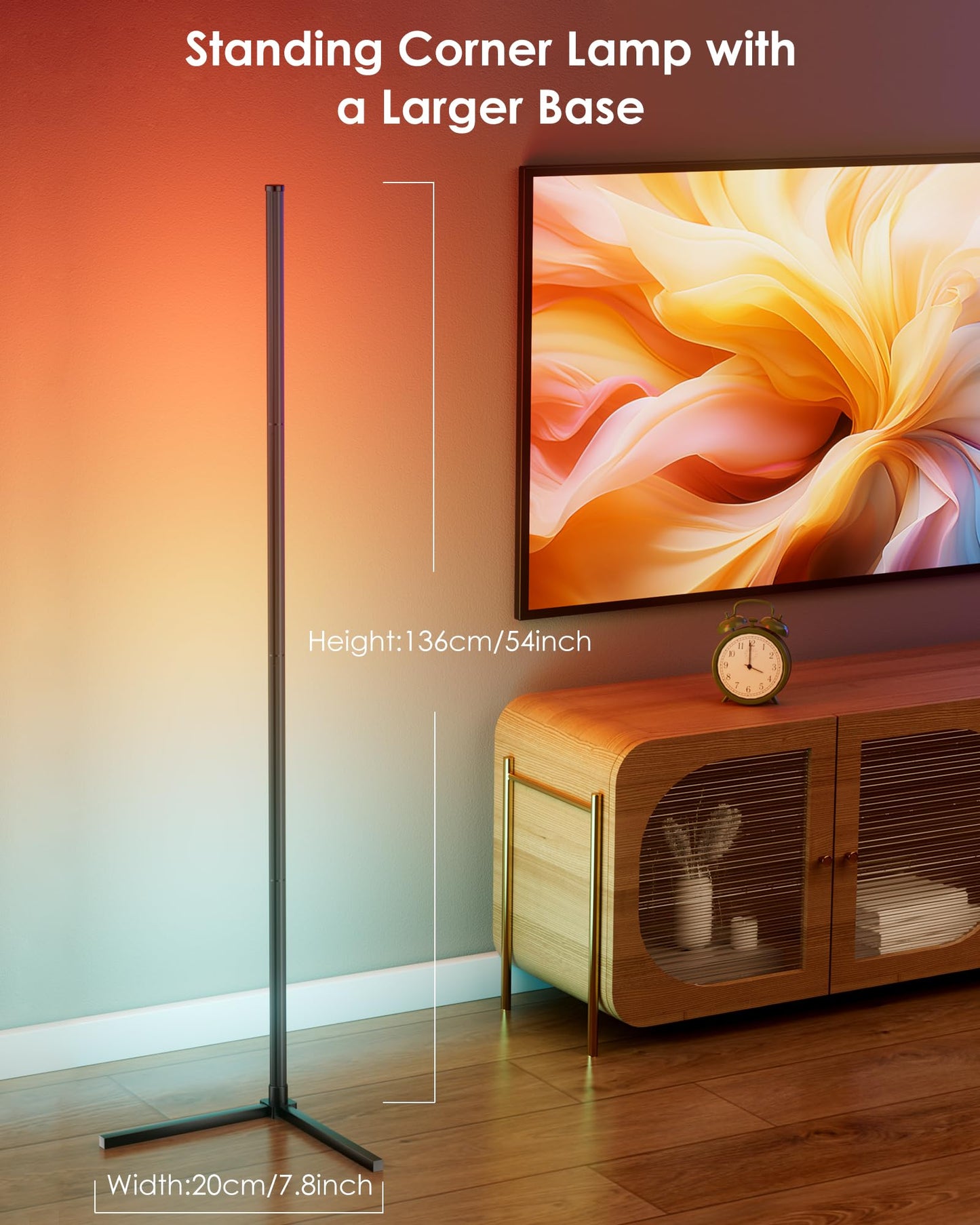 Colourthe RGB Corner Floor Lamp (Pair)