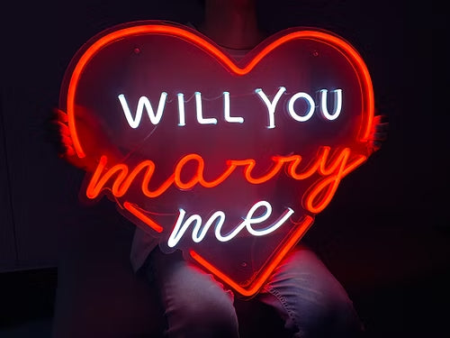 Will You Marry Me Neon Sign Light